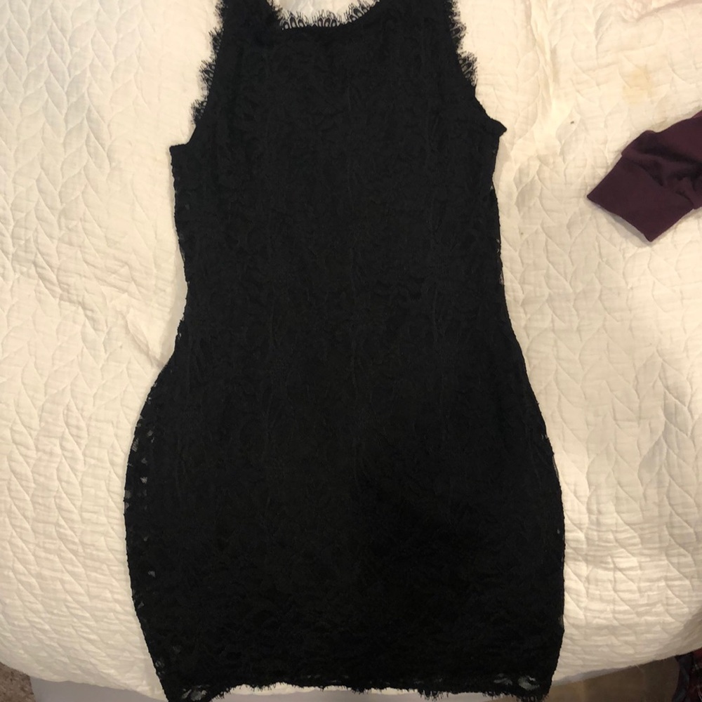 EUC black lace dress